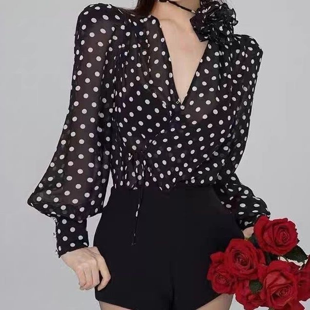 Lightweight Two-piece Long-sleeved Elegant Top