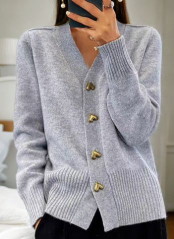 Long-sleeved Cardigan Knitted Sweater