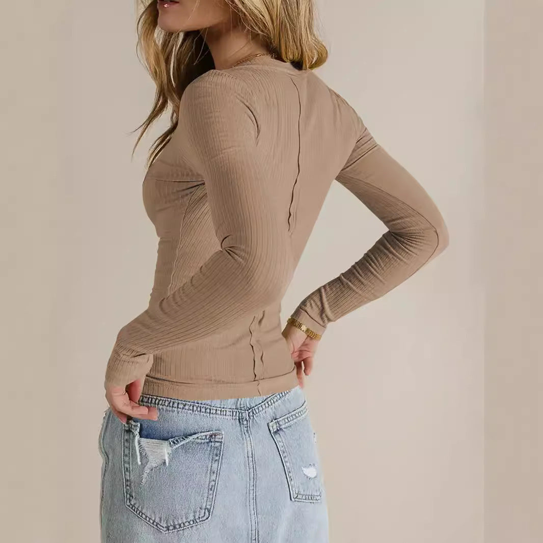 Bottoming Shirt Slim Shoulder Top