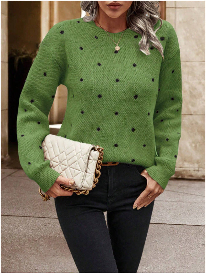 Round Neck Pullover Sweater