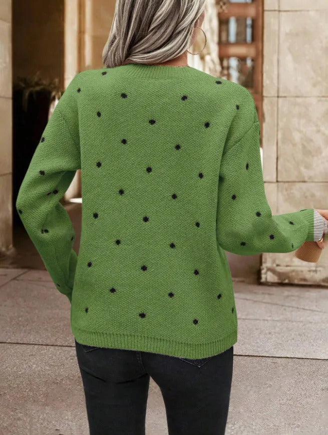 Round Neck Pullover Sweater