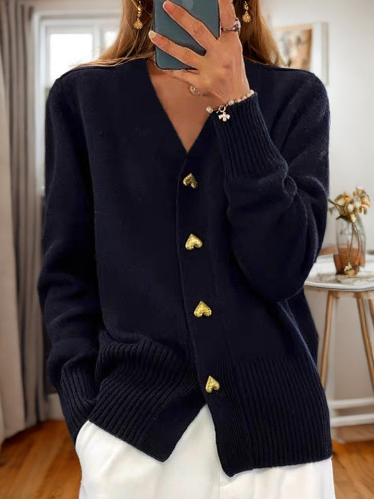 Long-sleeved Cardigan Knitted Sweater