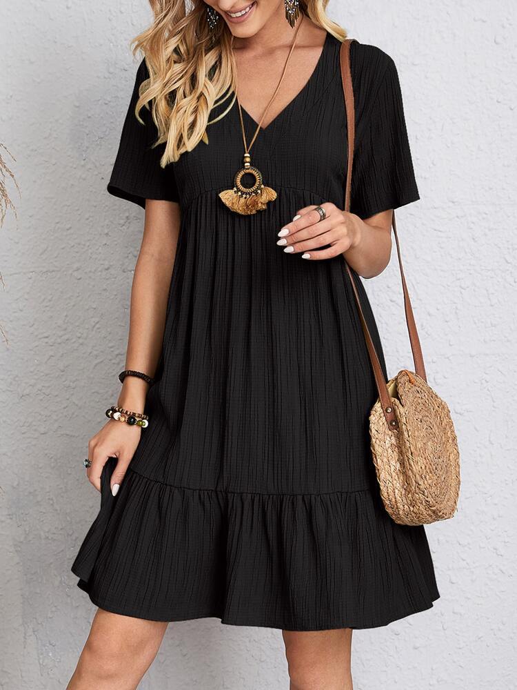 Lavender Bloom Mini Summer Dress