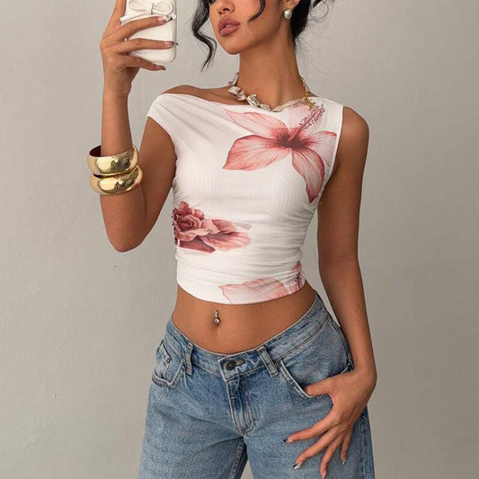 Sleeveless Slim Fit Cropped Top