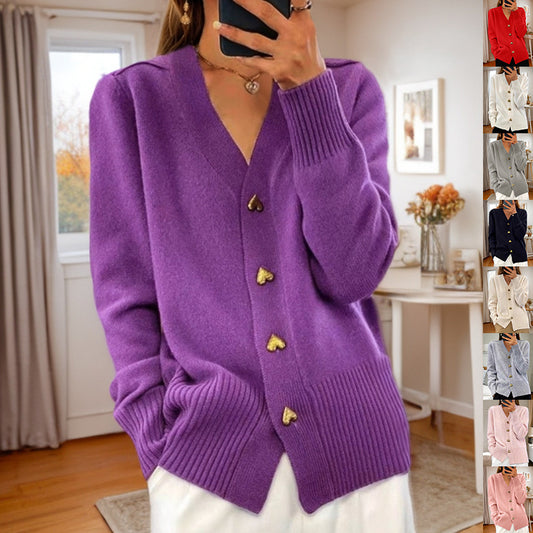 Long-sleeved Cardigan Knitted Sweater