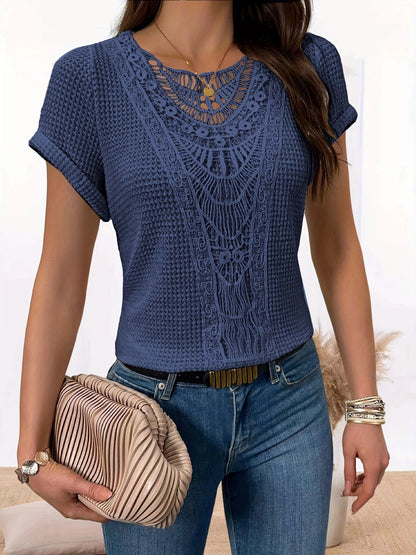 Hollow Out Short-sleeved T-shirt