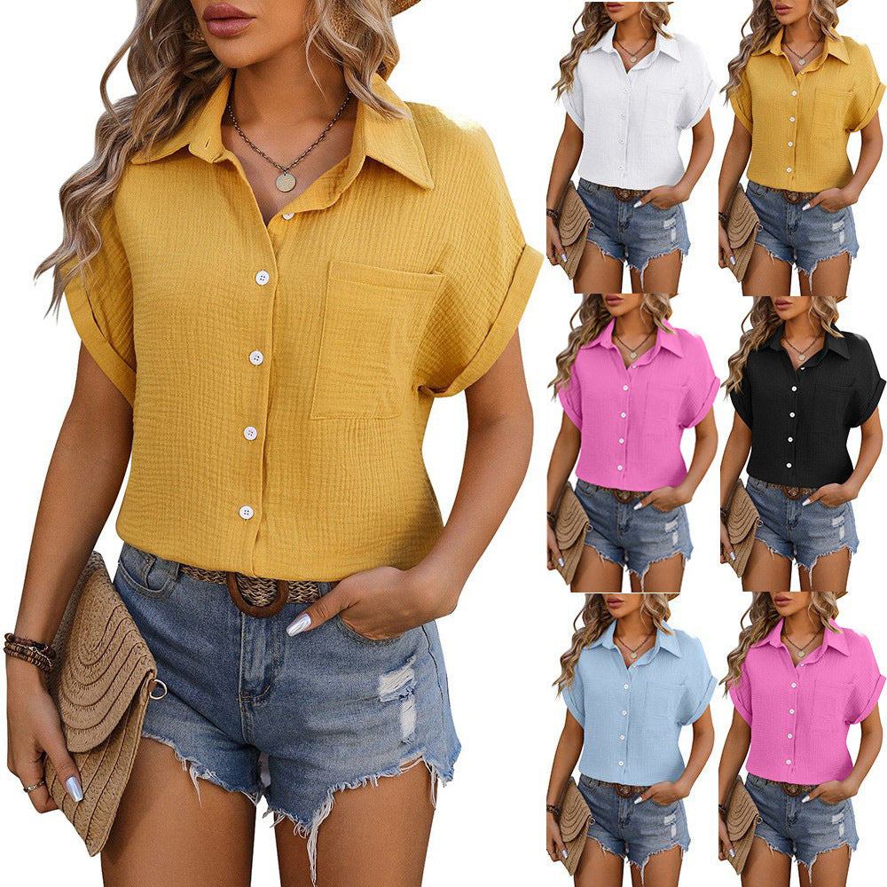 Casual Collared Top for Women