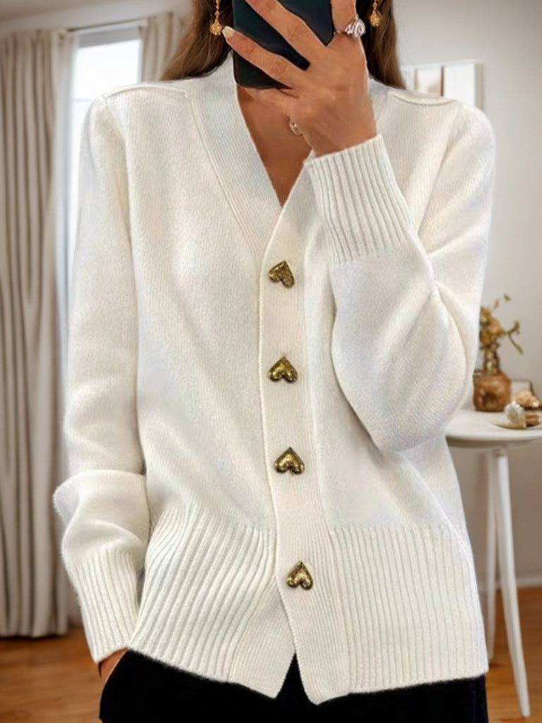 Long-sleeved Cardigan Knitted Sweater