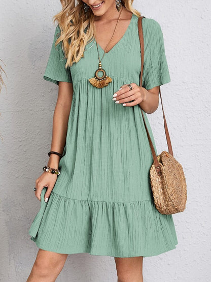 Lavender Bloom Mini Summer Dress