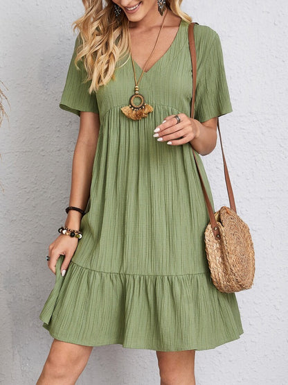 Lavender Bloom Mini Summer Dress