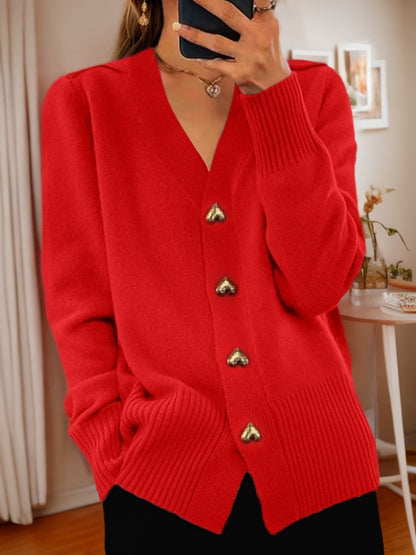 Long-sleeved Cardigan Knitted Sweater