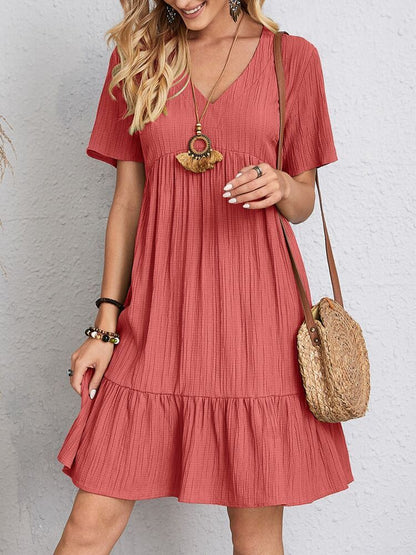 Lavender Bloom Mini Summer Dress