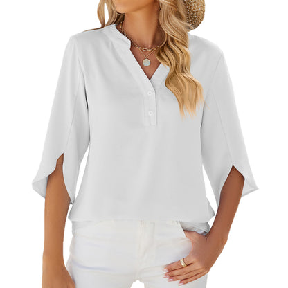 Elegant Blouse with Bell Sleeves