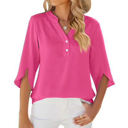 Elegant Blouse with Bell Sleeves