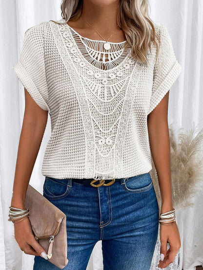 Hollow Out Short-sleeved T-shirt