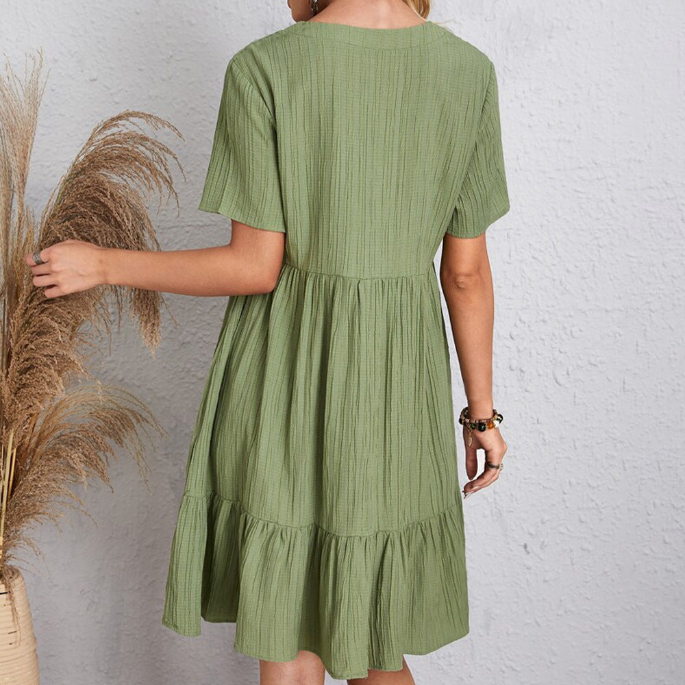 Lavender Bloom Mini Summer Dress