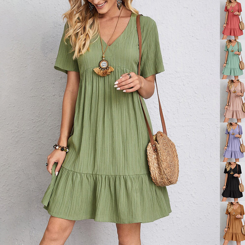 Lavender Bloom Mini Summer Dress