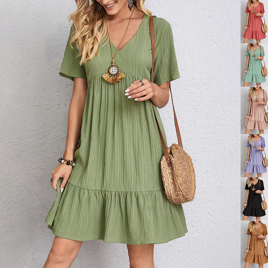 Lavender Bloom Mini Summer Dress