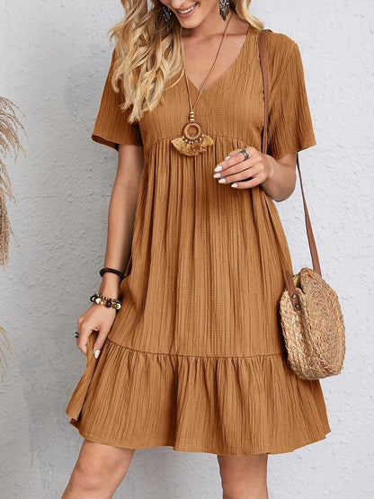 Lavender Bloom Mini Summer Dress